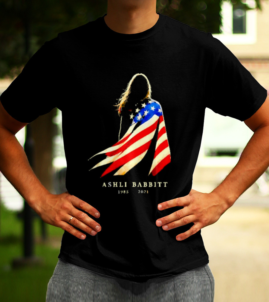 America Ashli Babbitt Memorial 1985 2021 Flag T-Shirt