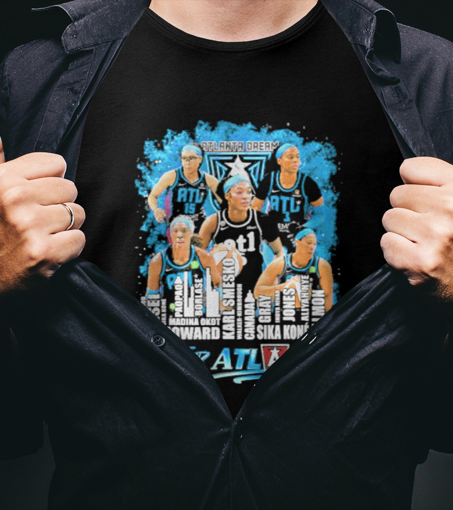 2026 Atlanta Dream WNBA City Name Player All For Atlanta T-Shirt