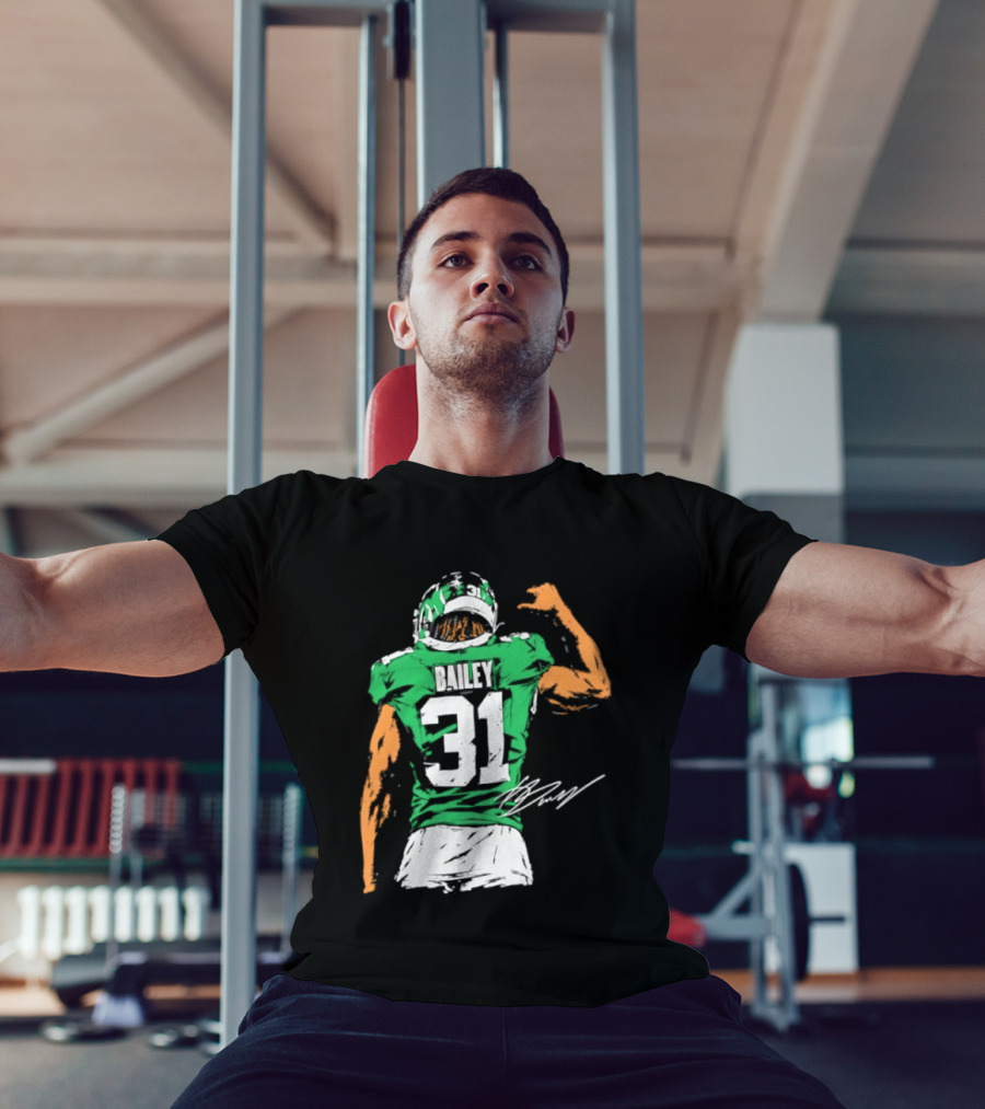 David Bailey Number 31 New York Jets NFL Football Jersey T-Shirt