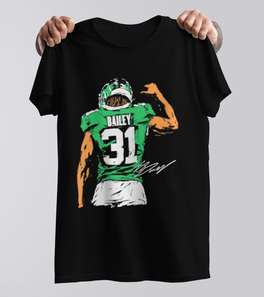 David Bailey Number 31 New York Jets NFL Football Jersey T-Shirt