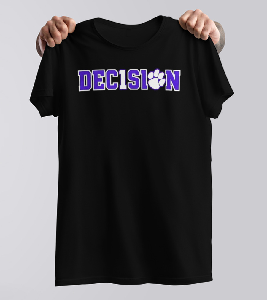 Decision Paw Tait Reynolds Clemson Tigers NCAA Football T-Shirt