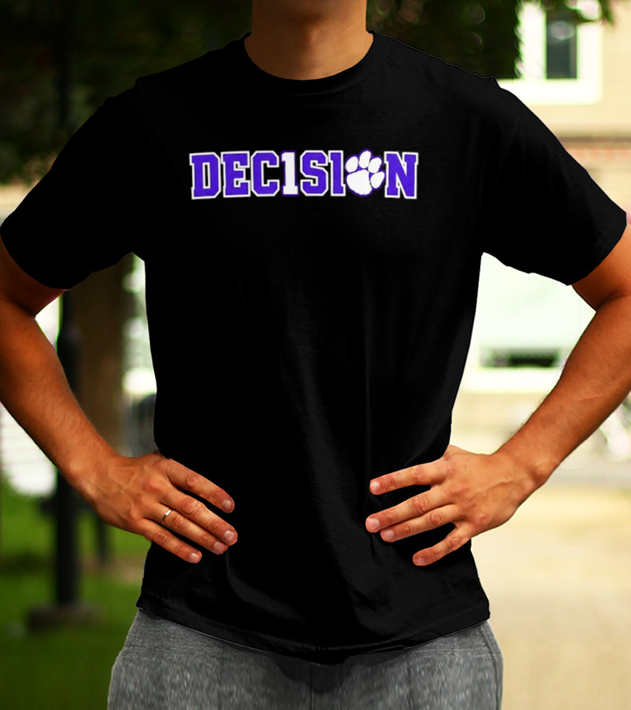 Decision Paw Tait Reynolds Clemson Tigers NCAA Football T-Shirt