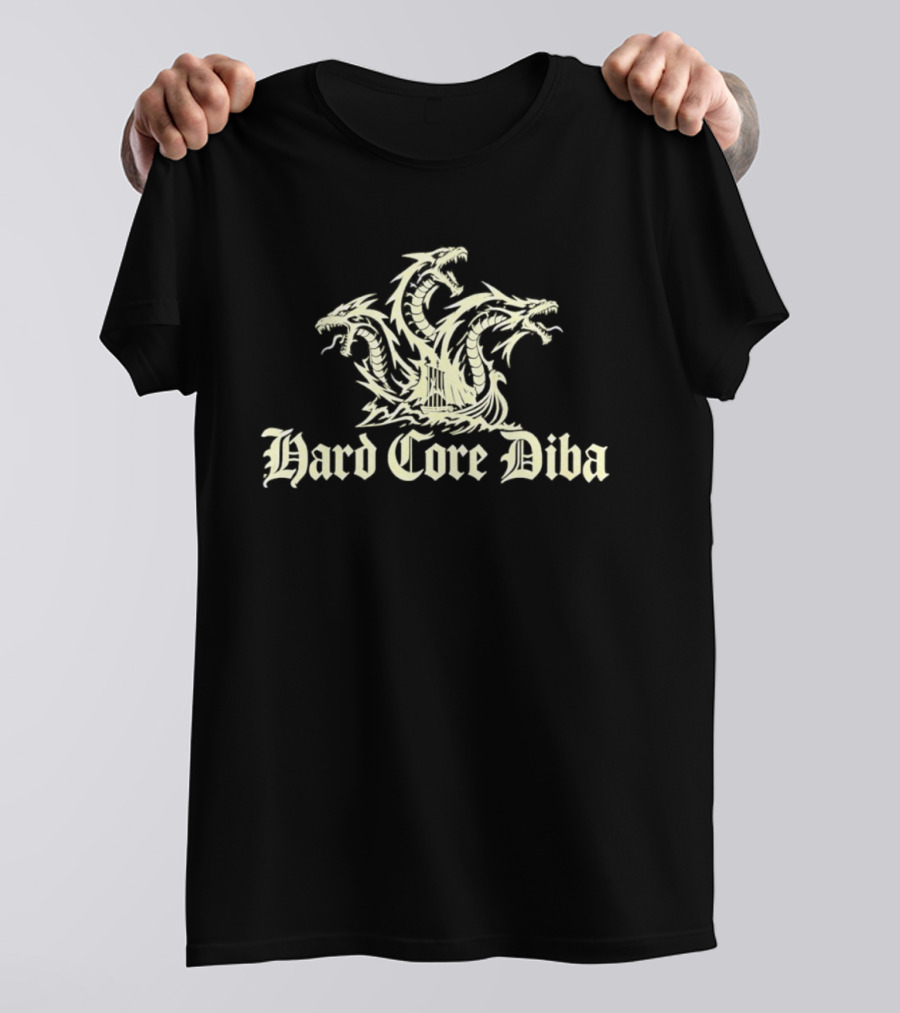Hard Core Diba Three Headed Dragon Emblem Niteharts 2026 T-Shirt