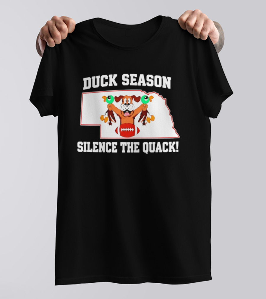 Adam Carriker St. Louis Rams Duck Season Silence The Quack Football Cartoon Dog Football T-Shirt
