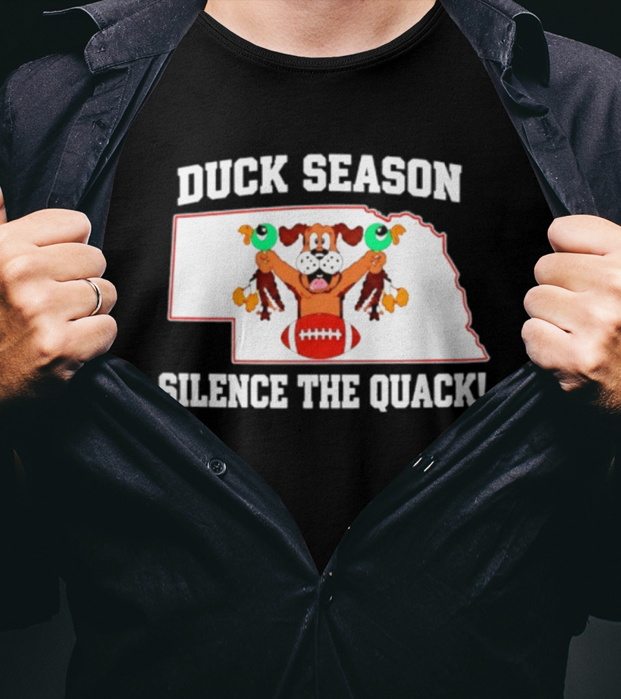 Adam Carriker St. Louis Rams Duck Season Silence The Quack Football Cartoon Dog Football T-Shirt