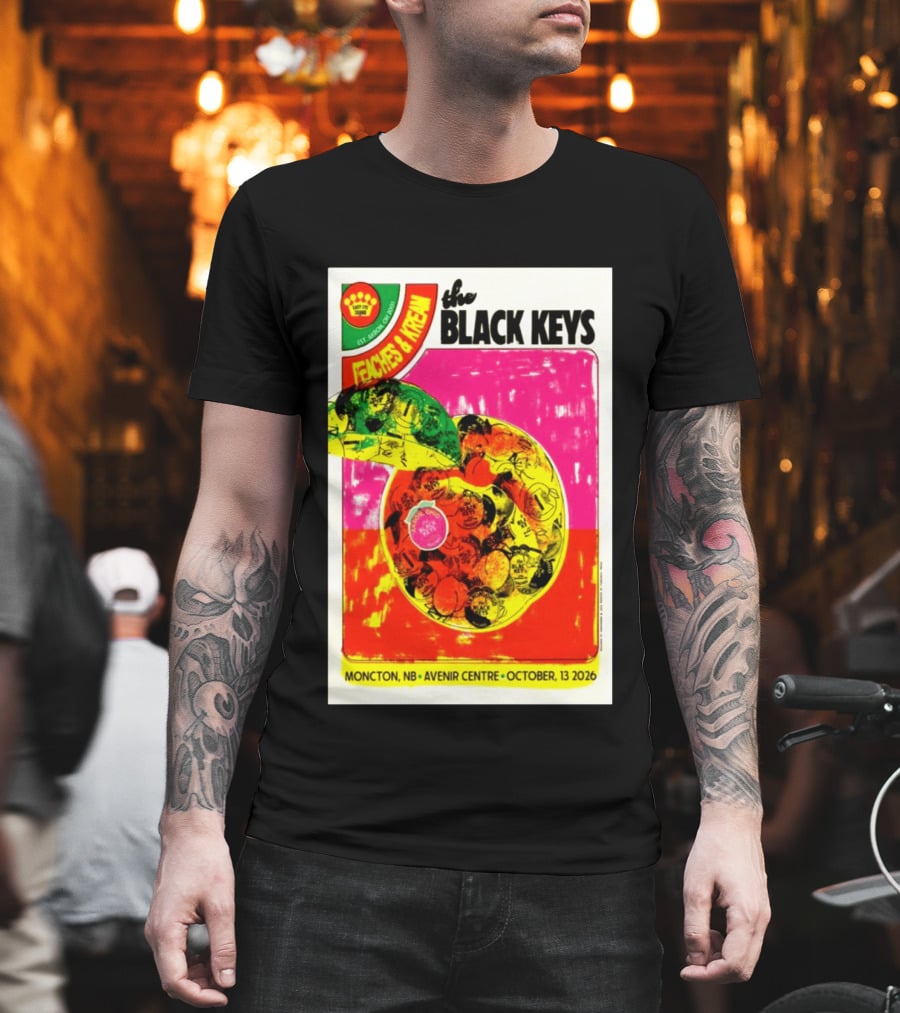 The Black Keys Peaches & Cream Event Moncton NB Avenir Centre October 13 2026 T-Shirt