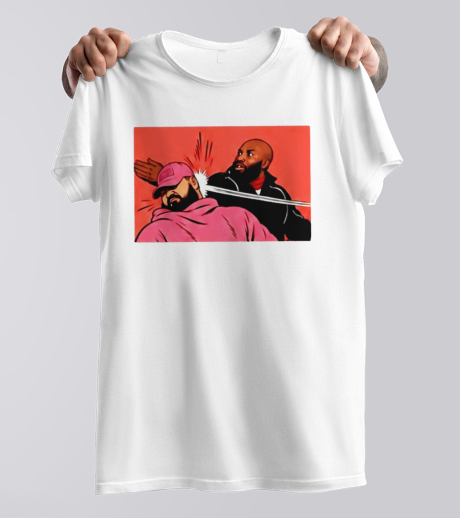 Drake Vs Rick Ross Meme Slap Red T-Shirt