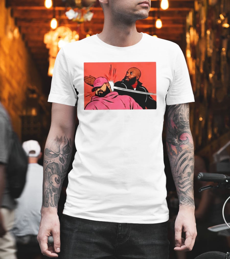 Drake Vs Rick Ross Meme Slap Red T-Shirt