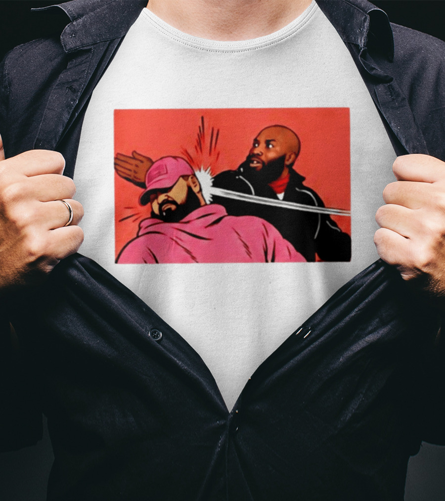 Drake Vs Rick Ross Meme Slap Red T-Shirt
