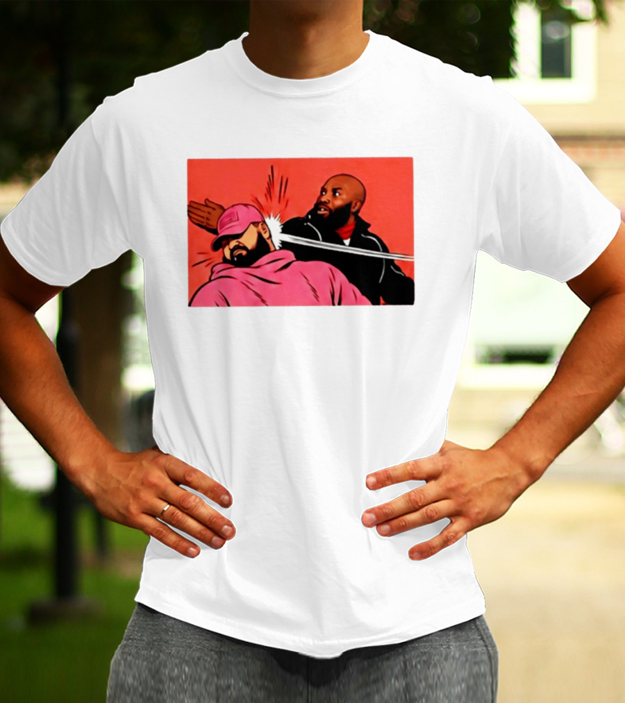 Drake Vs Rick Ross Meme Slap Red T-Shirt