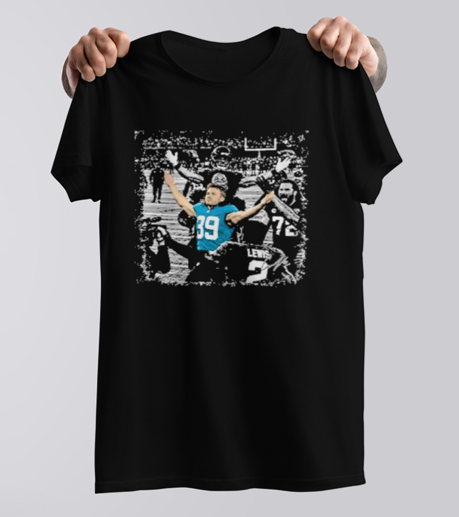 Cam Little #39 Jacksonville Jaguars Kicker Celebration Game Day Football T-Shirt