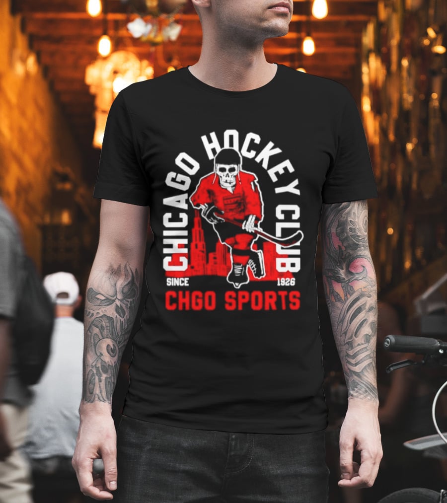 CHGO Sports Chicago Hockey Club Since 1926 Player T-Shirt