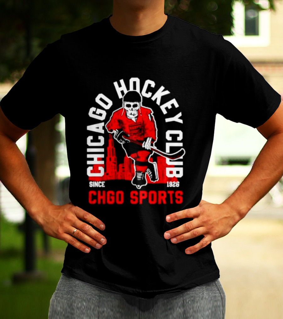 CHGO Sports Chicago Hockey Club Since 1926 Player T-Shirt