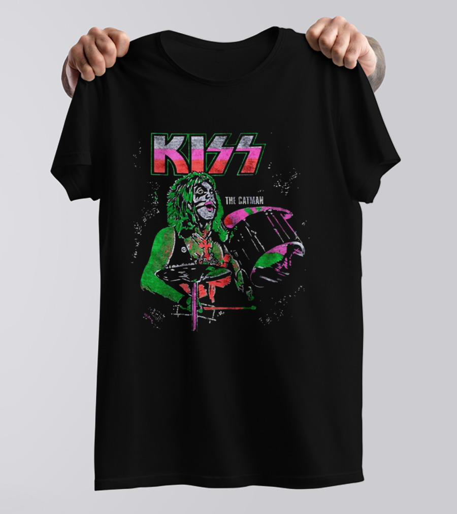 Kiss The Catman Peter Criss 70s Ben Cooper Action Figures Halloween 2026 T-Shirt