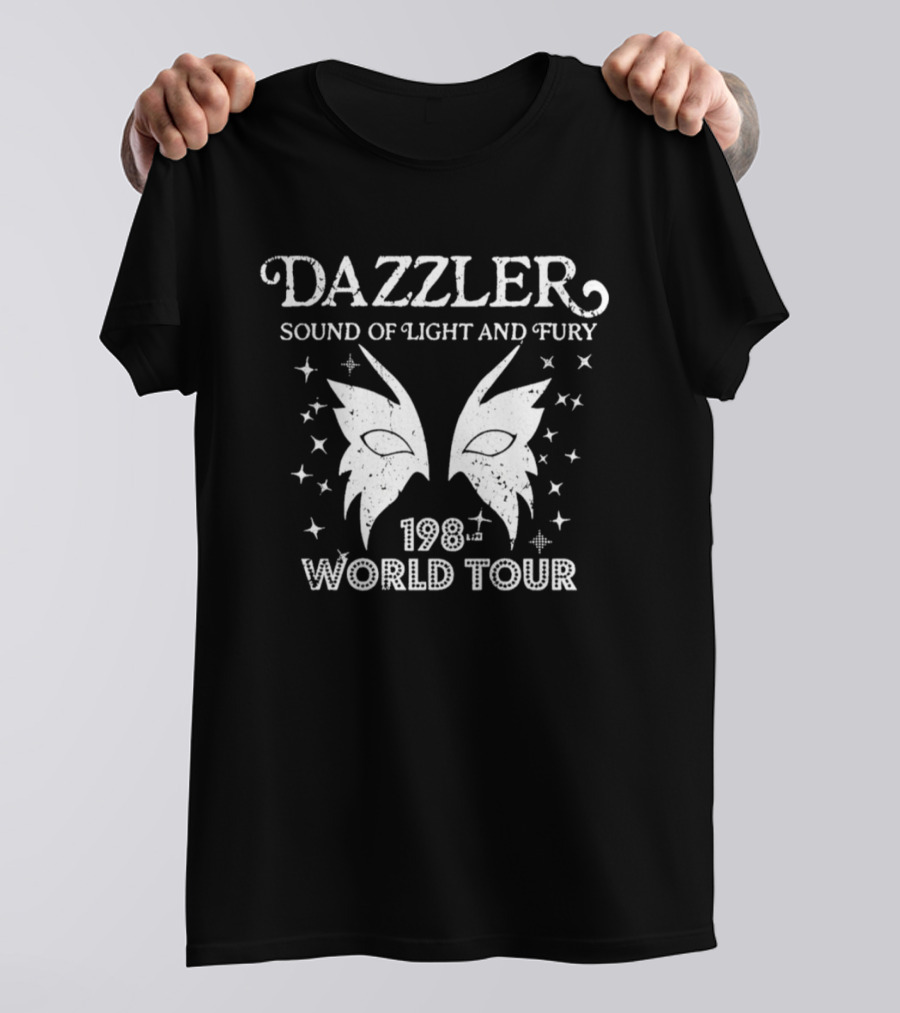 Dazzler Sound Of Light And Fury 1983 World Tour Wings And Stars T-Shirt