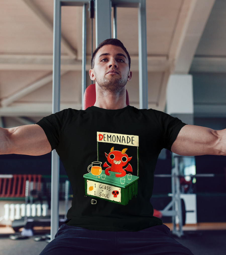 Demonade 1 Glass 1 Soul Devil Lemonade Stand T-Shirt