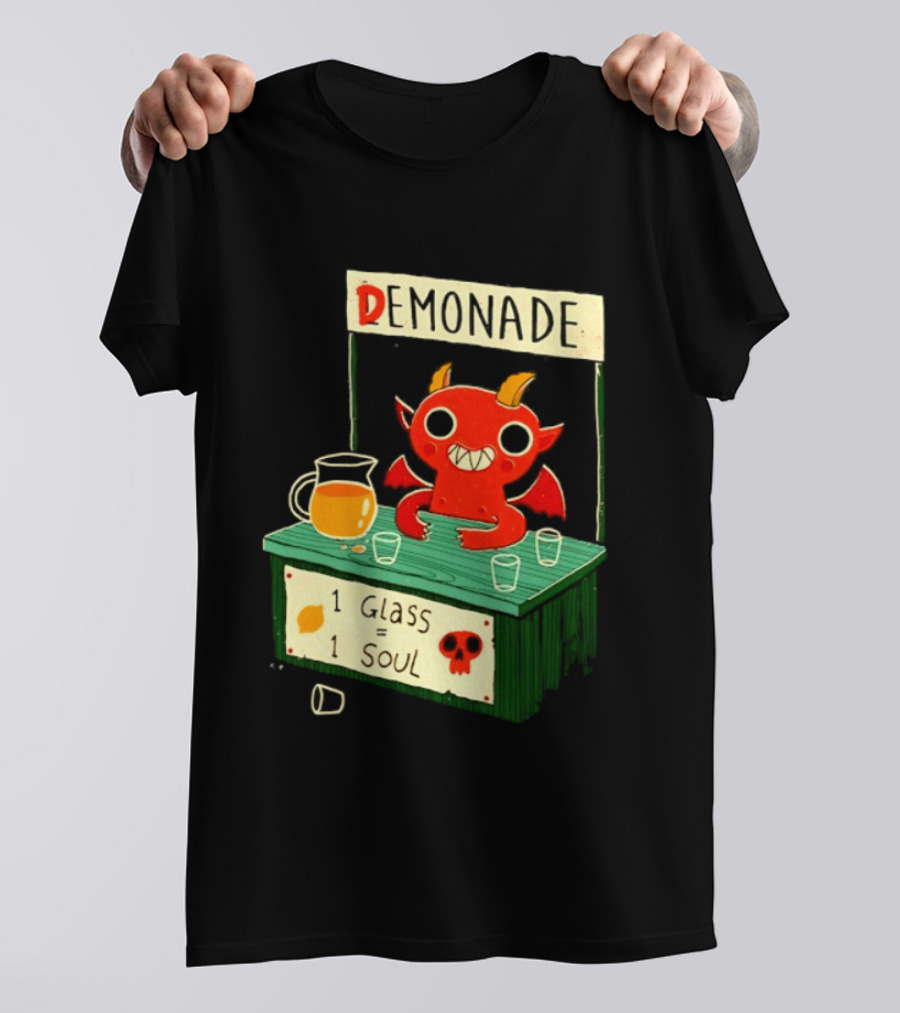 Demonade 1 Glass 1 Soul Devil Lemonade Stand T-Shirt