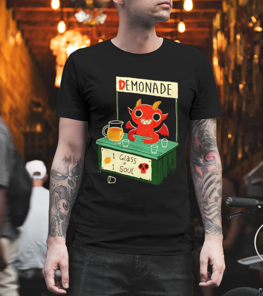 Demonade 1 Glass 1 Soul Devil Lemonade Stand T-Shirt