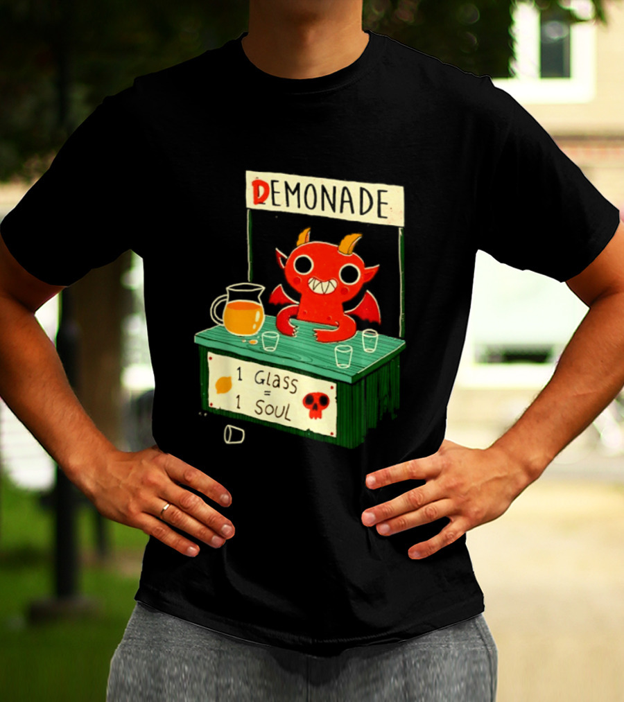 Demonade 1 Glass 1 Soul Devil Lemonade Stand T-Shirt