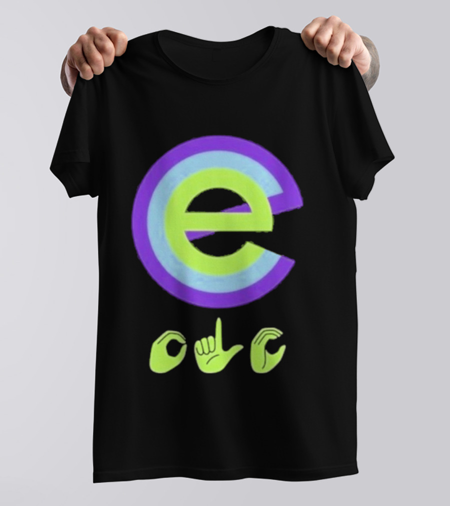Inclusive E Sign Language Symbol DHH T-Shirt