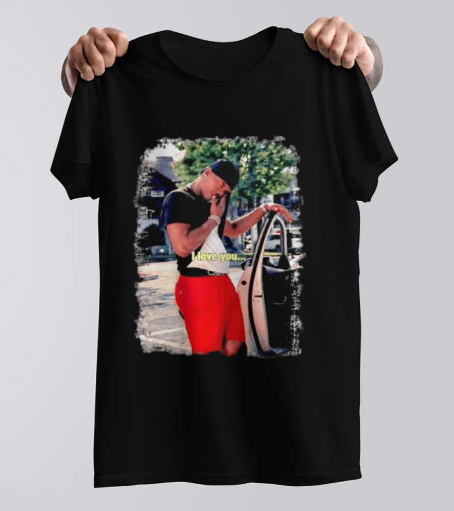 Lil Baby I Love You Meme Car Door Pose T-Shirt
