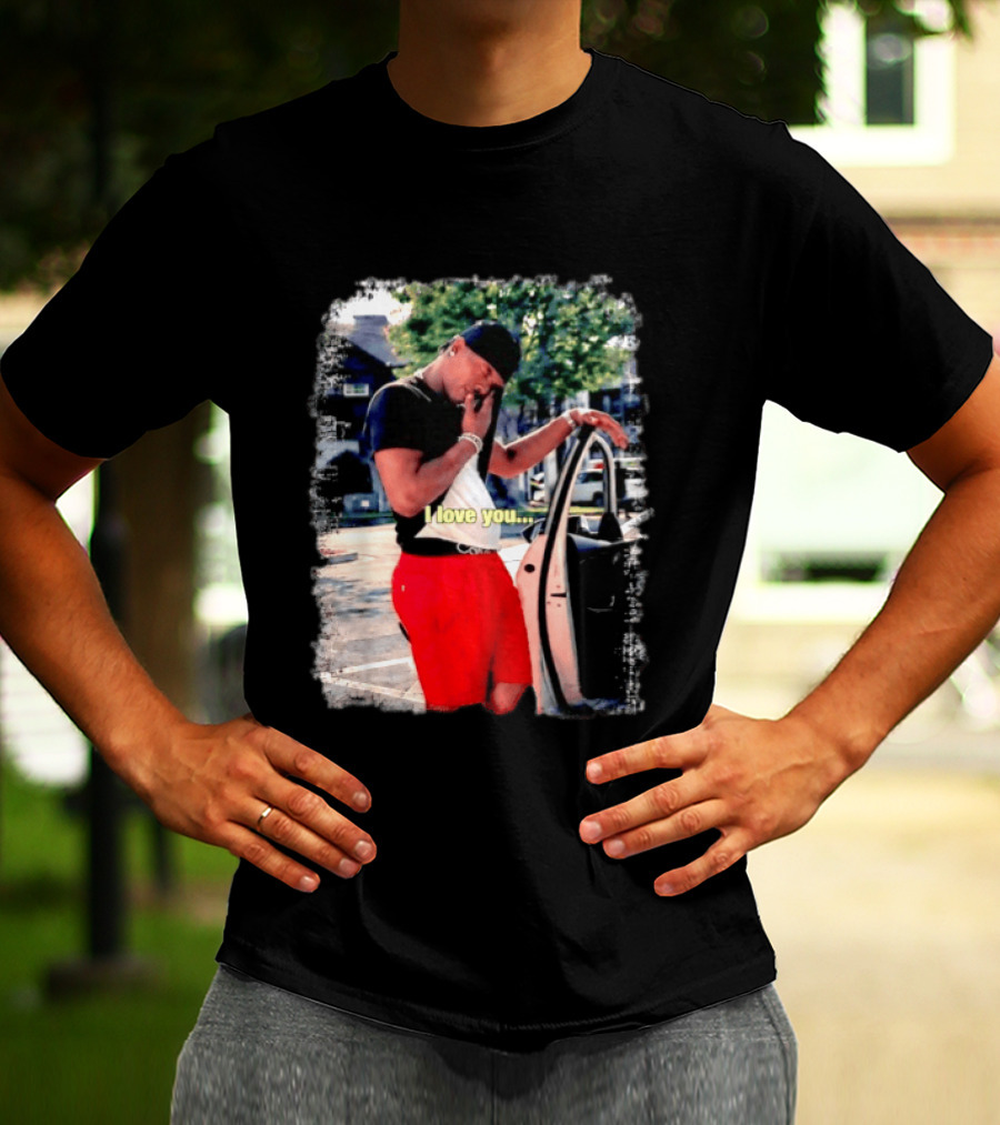 Lil Baby I Love You Meme Car Door Pose T-Shirt