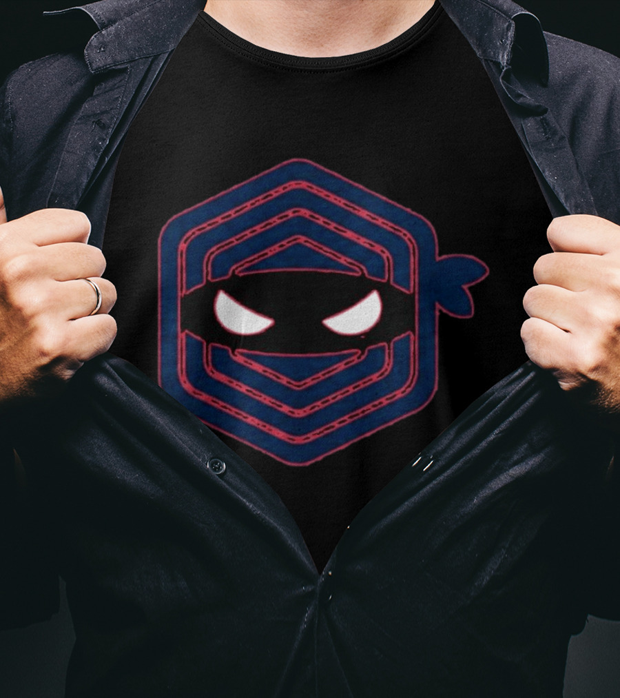 Gavin Williams Pitching Ninja Baseball Hexagon Mask T-Shirt
