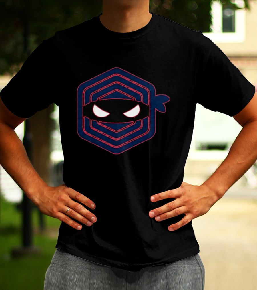 Gavin Williams Pitching Ninja Baseball Hexagon Mask T-Shirt