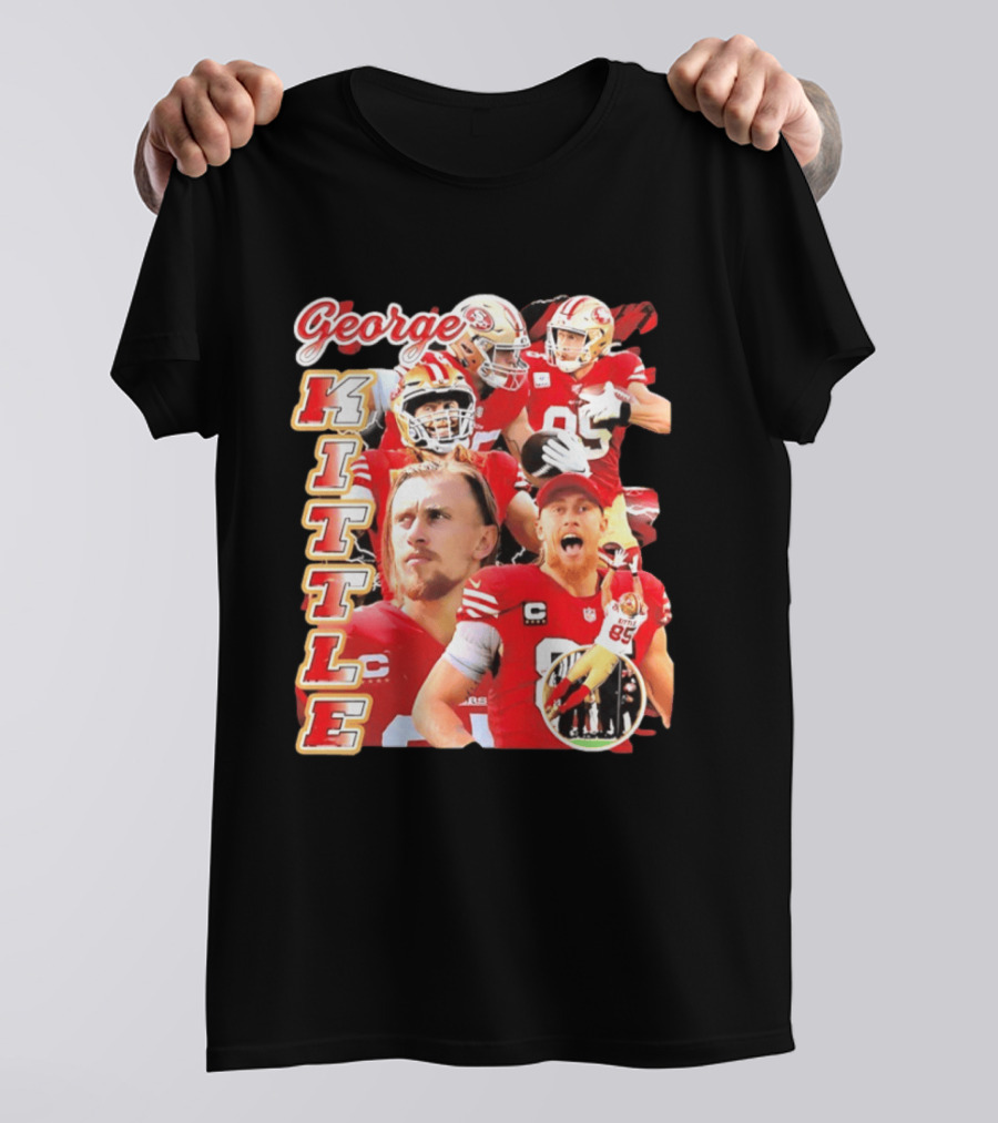 George Kittle San Francisco 49ers 90s Bootleg Football Star T-Shirt