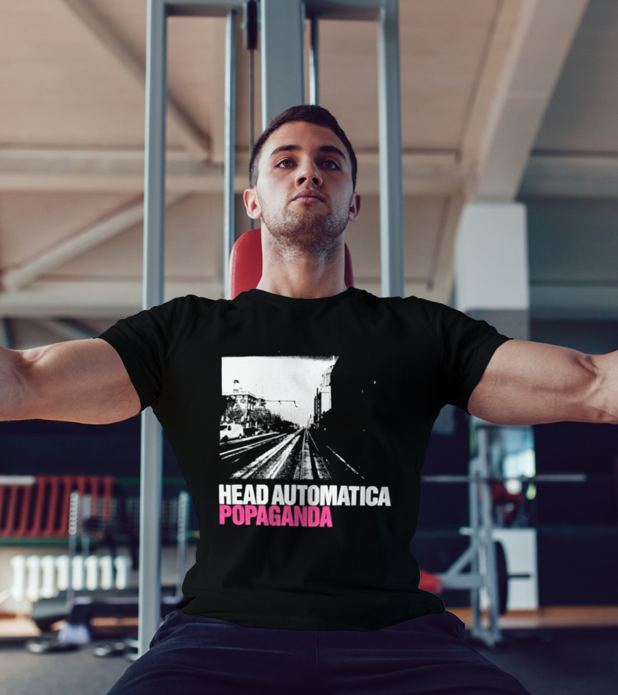 Head Automatica Popaganda Train Tracks Art Daryl Palumbo T-Shirt