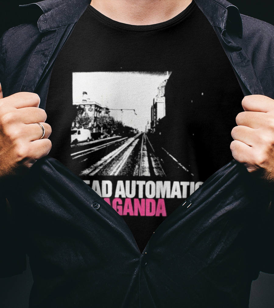 Head Automatica Popaganda Train Tracks Art Daryl Palumbo T-Shirt
