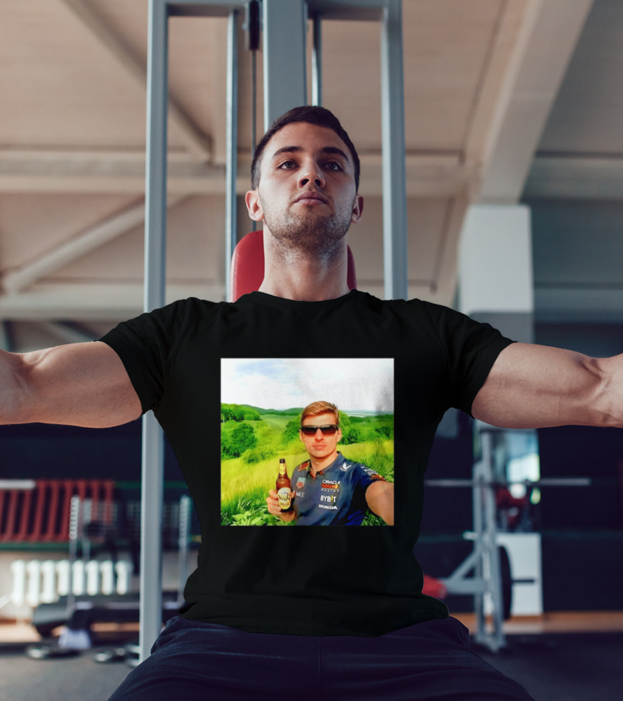 Max Verstappen Beyond The Track Oracle Red Bull Racing Honda Beer Experience T-Shirt