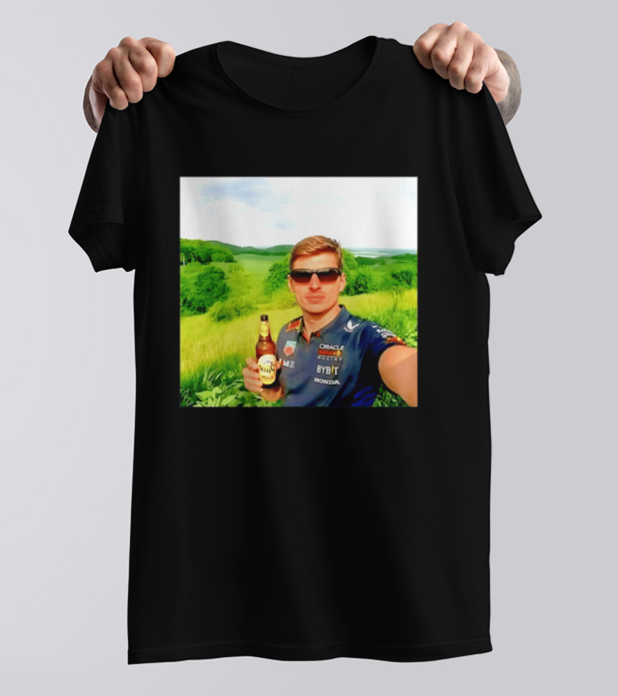 Max Verstappen Beyond The Track Oracle Red Bull Racing Honda Beer Experience T-Shirt