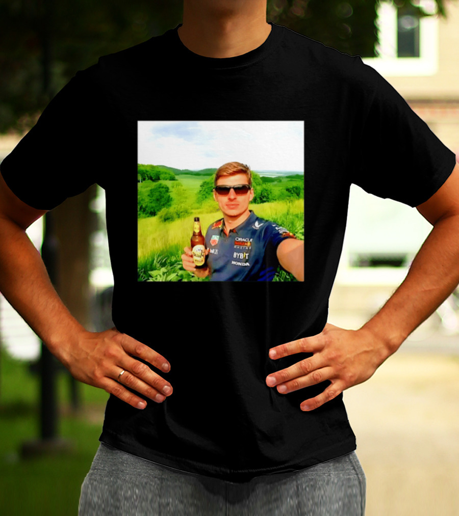 Max Verstappen Beyond The Track Oracle Red Bull Racing Honda Beer Experience T-Shirt