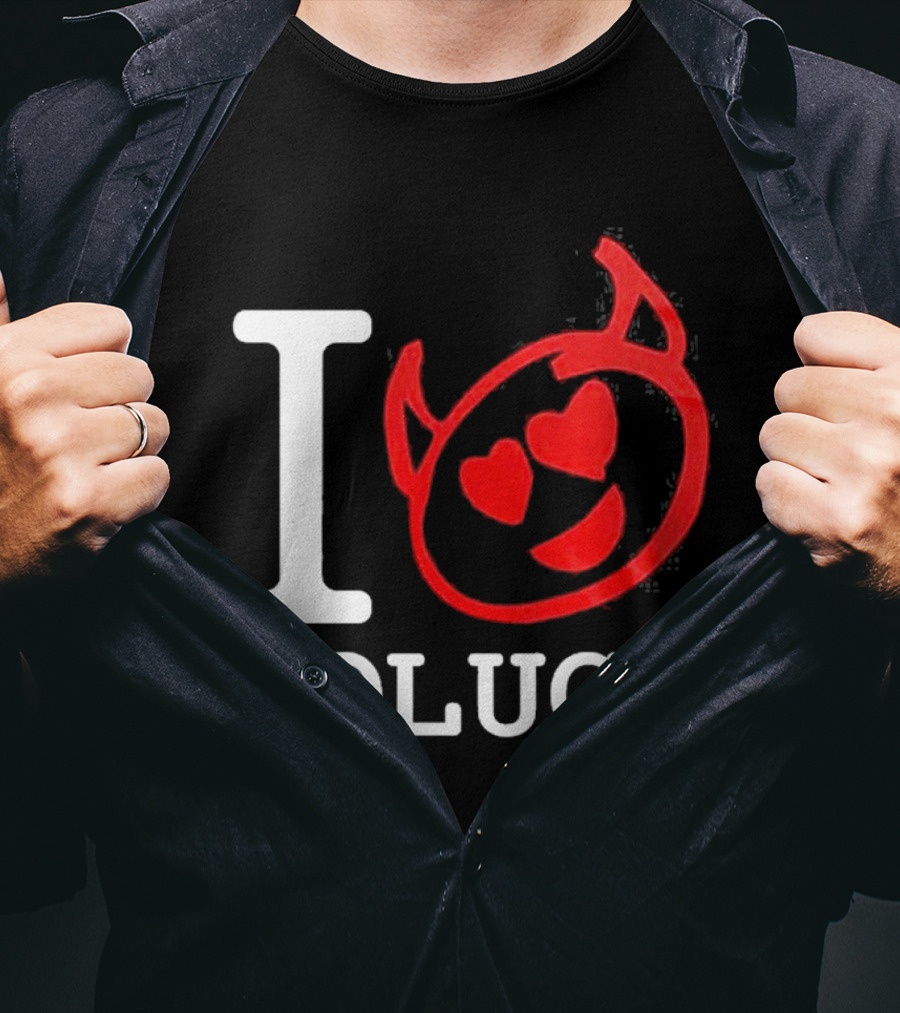 I Love Toluca FC Heart Eyes Devil Emoticon T-Shirt
