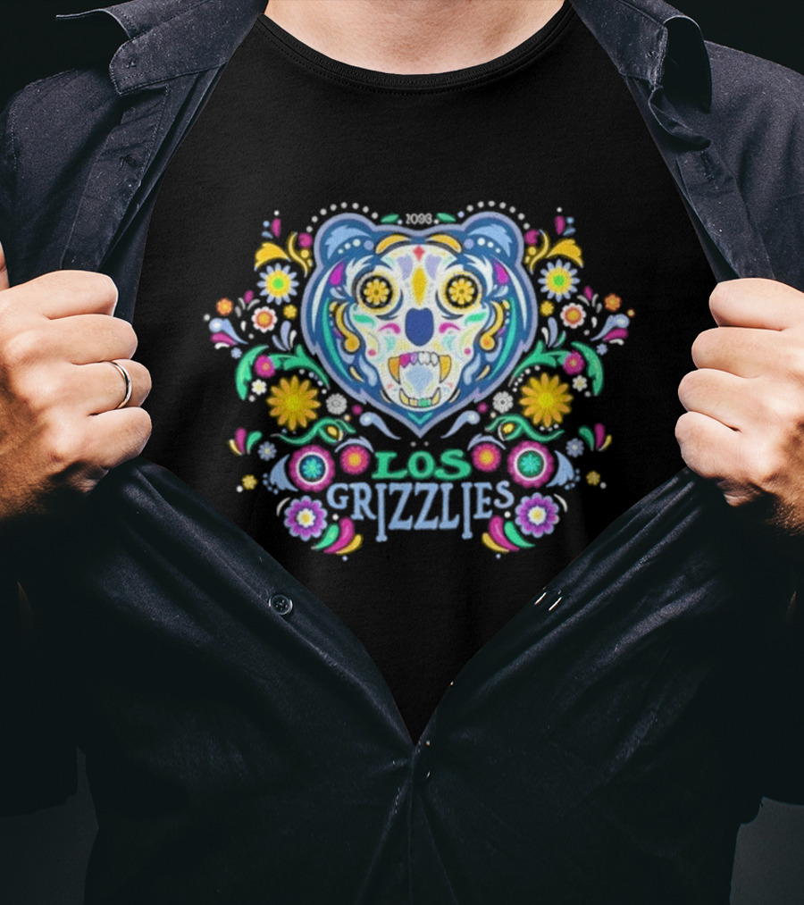 Memphis Grizzlies Los Grizzlies Dia De Los Muertos 2026 T-Shirt