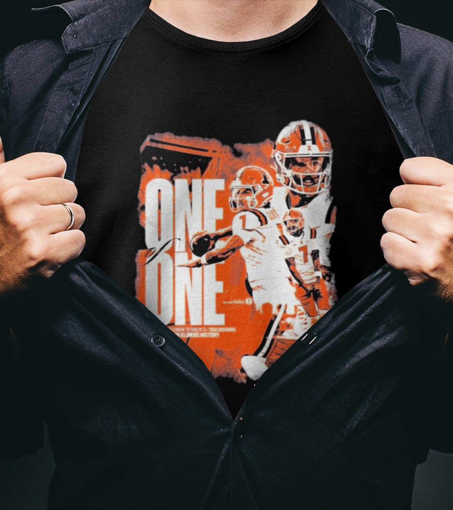 Michael Clayton II Illinois Historic Freshman Touchdown Win T-Shirt