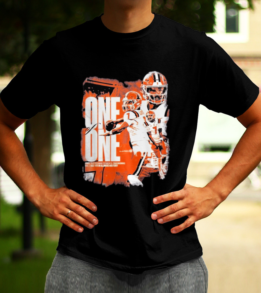 Michael Clayton II Illinois Historic Freshman Touchdown Win T-Shirt