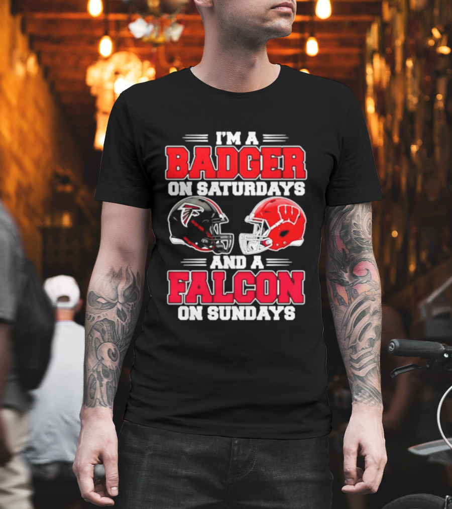 I'm A Badger On Saturdays And A Falcon On Sundays T-Shirt