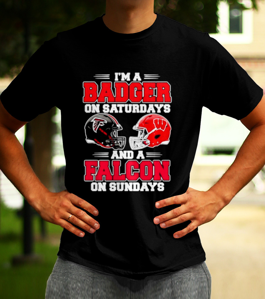 I'm A Badger On Saturdays And A Falcon On Sundays T-Shirt