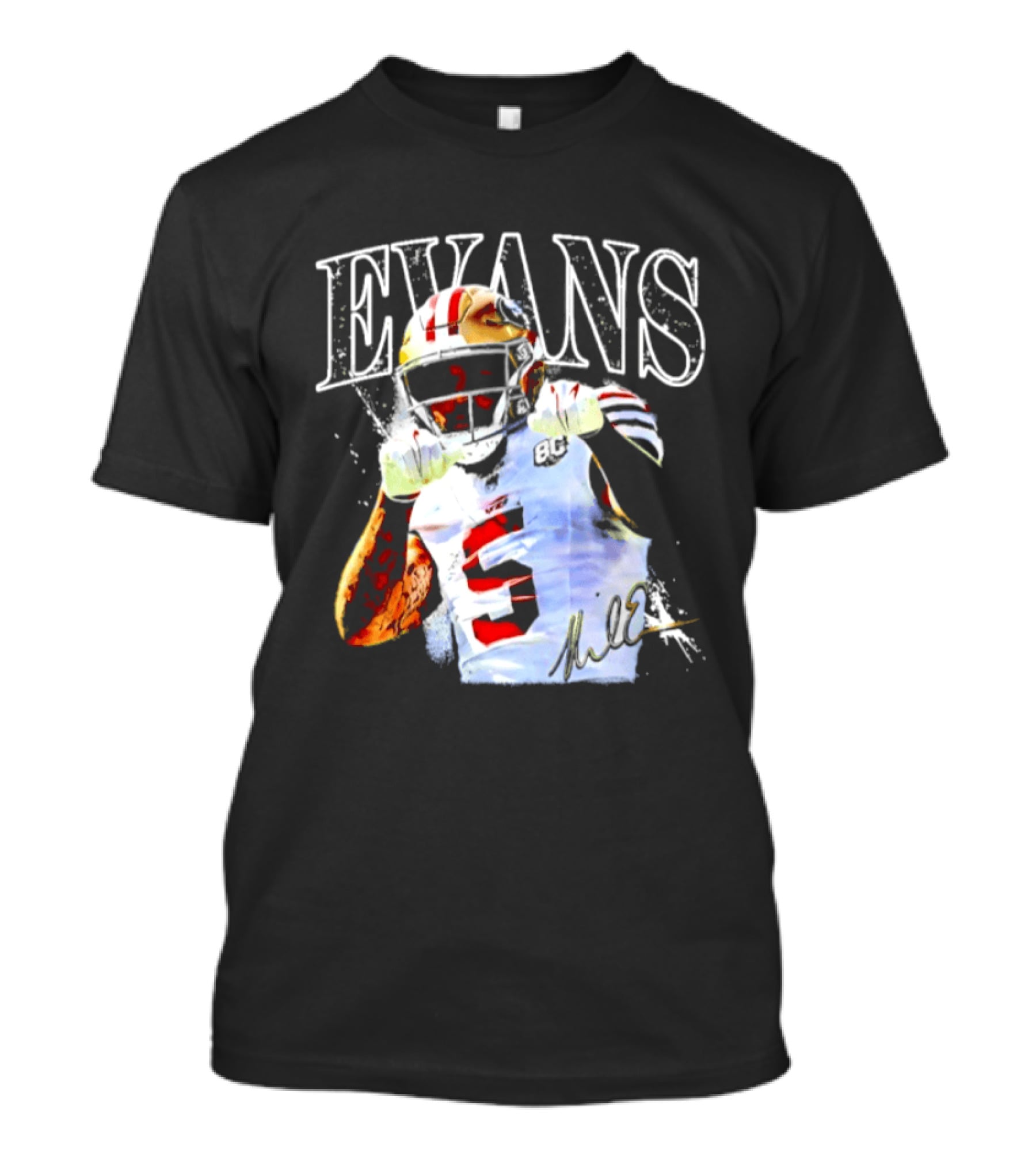 Evans San Francisco 49ers Football Player Number 13 T-Shirt