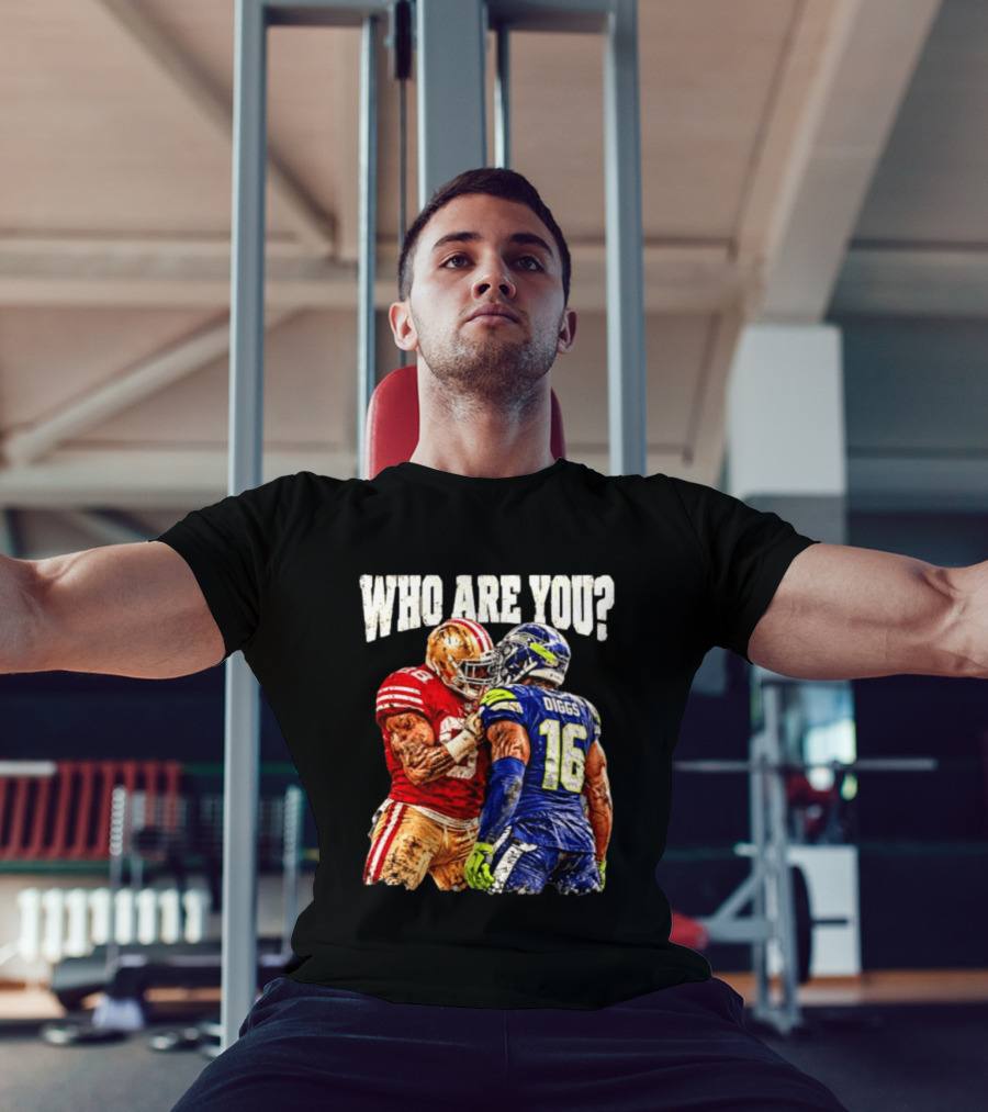 Who Are You Meme Mike Evans Vs Diggs San Francisco 49ers Seattle Seahawks T-Shirt