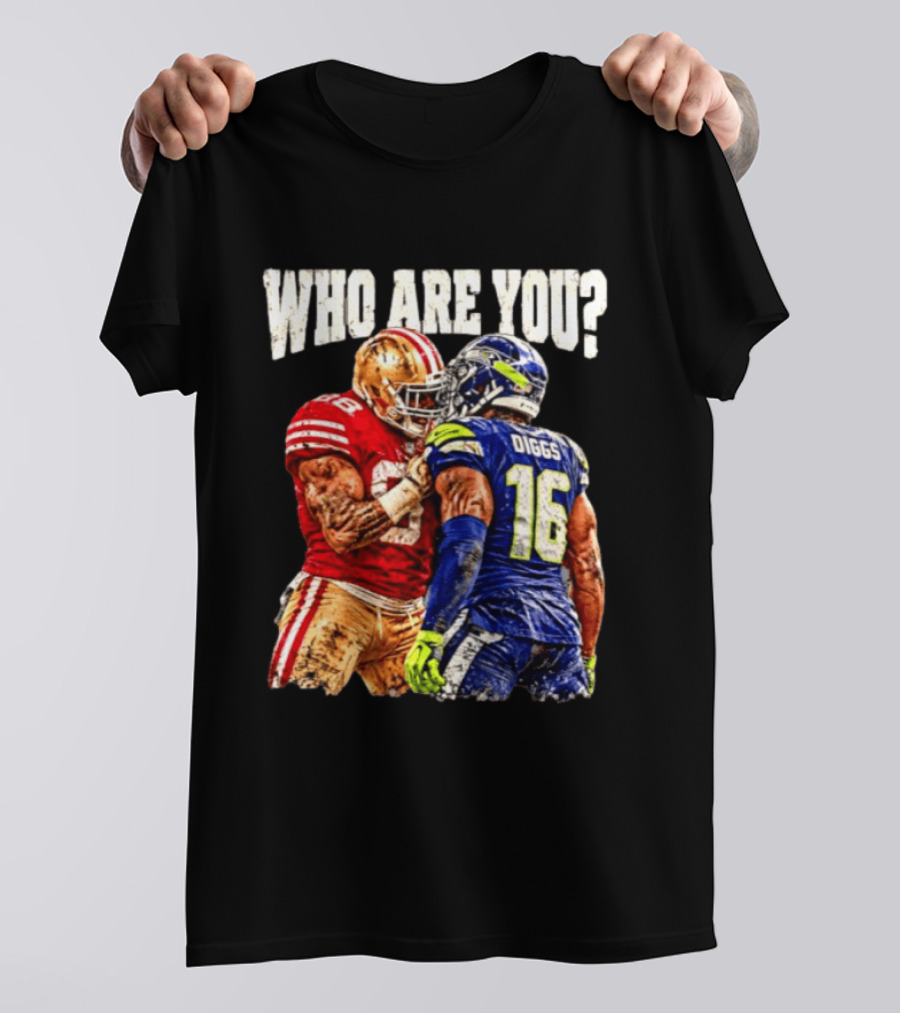 Who Are You Meme Mike Evans Vs Diggs San Francisco 49ers Seattle Seahawks T-Shirt