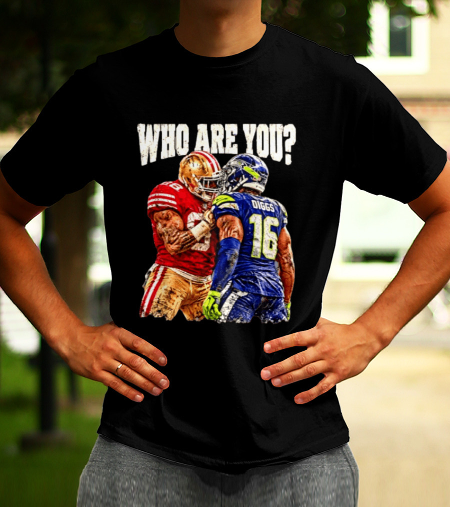 Who Are You Meme Mike Evans Vs Diggs San Francisco 49ers Seattle Seahawks T-Shirt