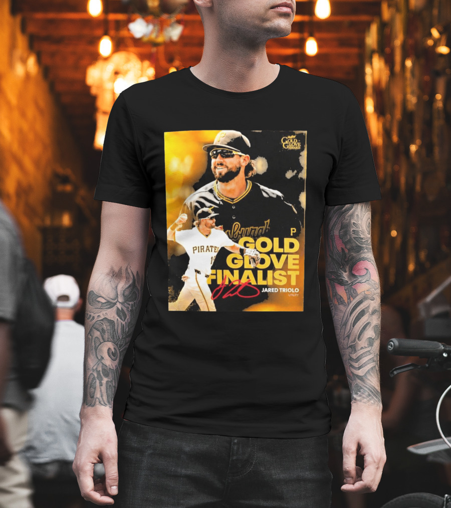 Jared Triolo Pirates Gold Glove Award Finalist Utility T-Shirt