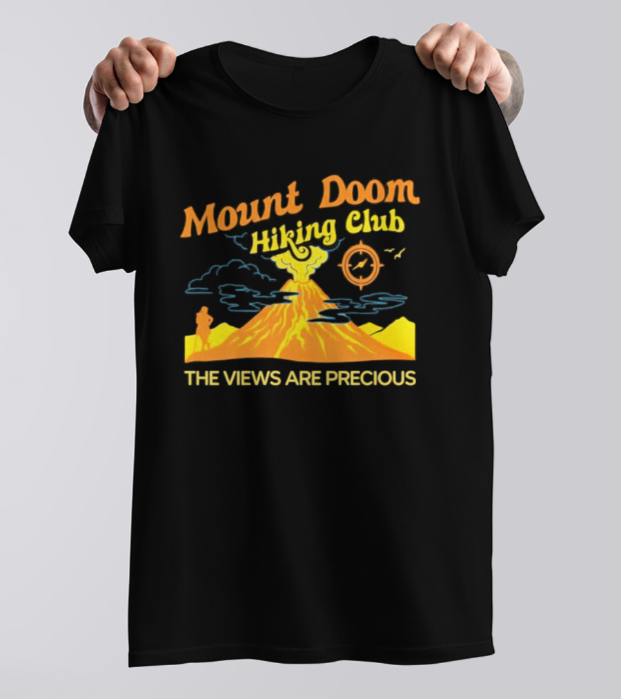 Mount Doom Hiking Club The Views Are Precious Adventure T-Shirt