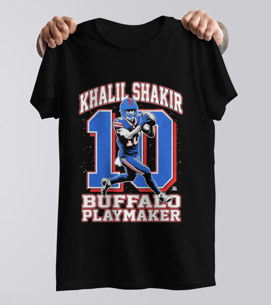 Khalil Shakir 10 Buffalo Playmaker Sports Action T-Shirt