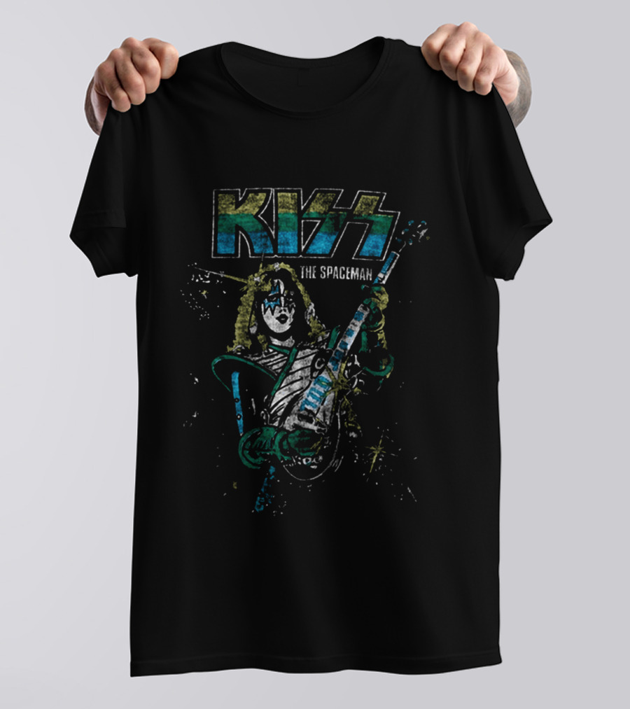 Kiss The Spaceman Ace Frehley Ben Cooper Action Figures Halloween 2026 70s T-Shirt