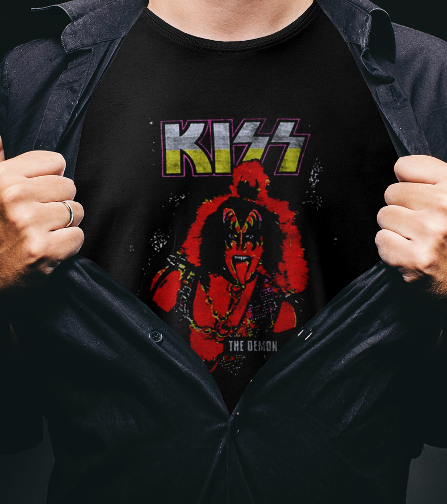 Kiss The Demon 70s Ben Cooper Gene Simmons Halloween 2026 Action Figures T-Shirt
