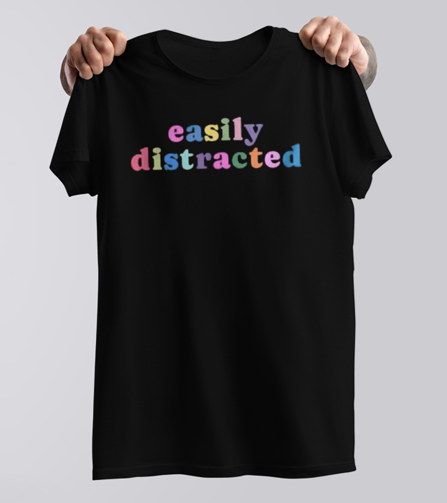 Paris Hilton Easily Distracted ADHD Colorful T-Shirt